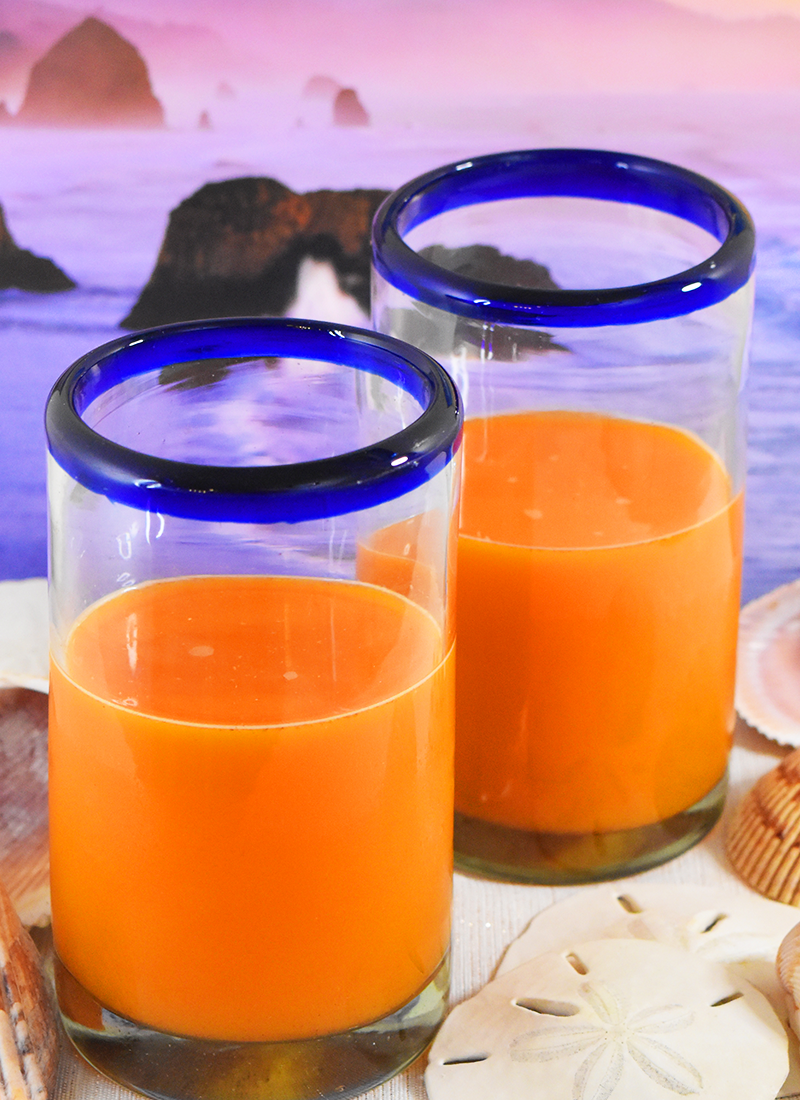 Sababa Sunrise: a non-alcoholic carrot juice mocktail