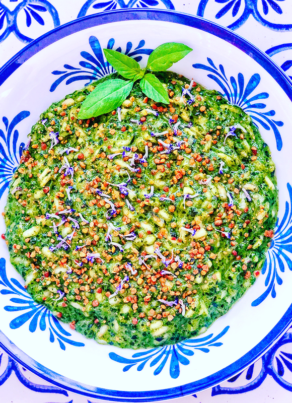 Immunity-boosting Summer Pesto Risotto