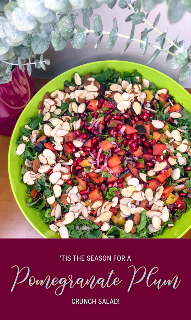 Pomegranate Plum Crunch Salad