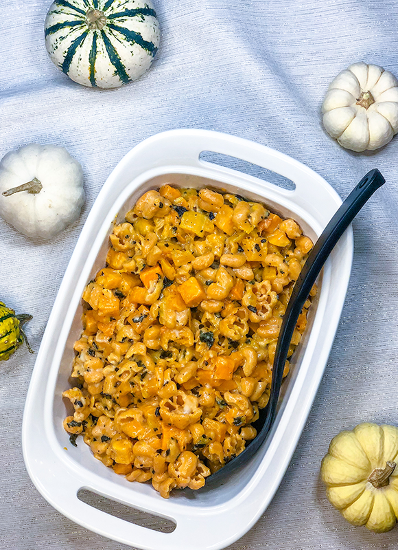 Fall Harvest Mac & Cheese with butternut squash
